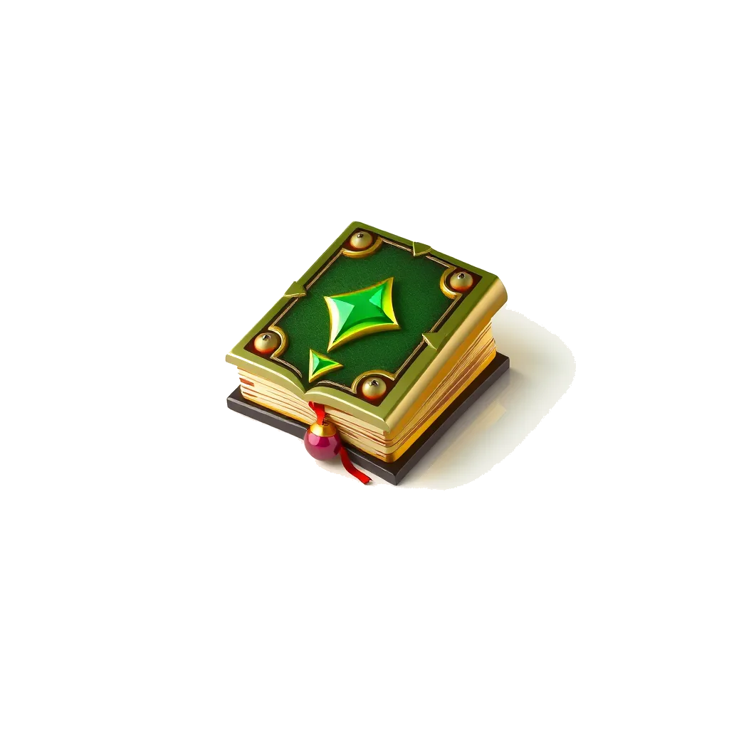 魔法書のアイコン（リアル/3D）