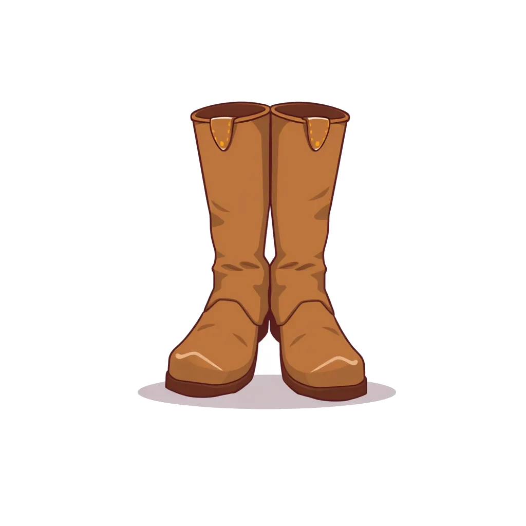 ブーツのアイコン（イラスト/2D 2）
