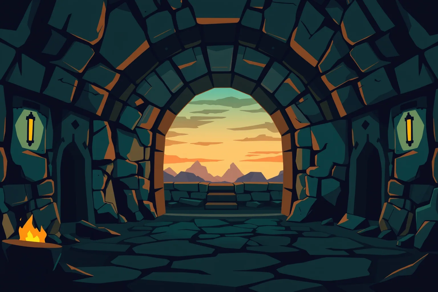 ダンジョンの背景