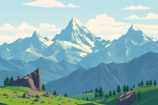山の背景